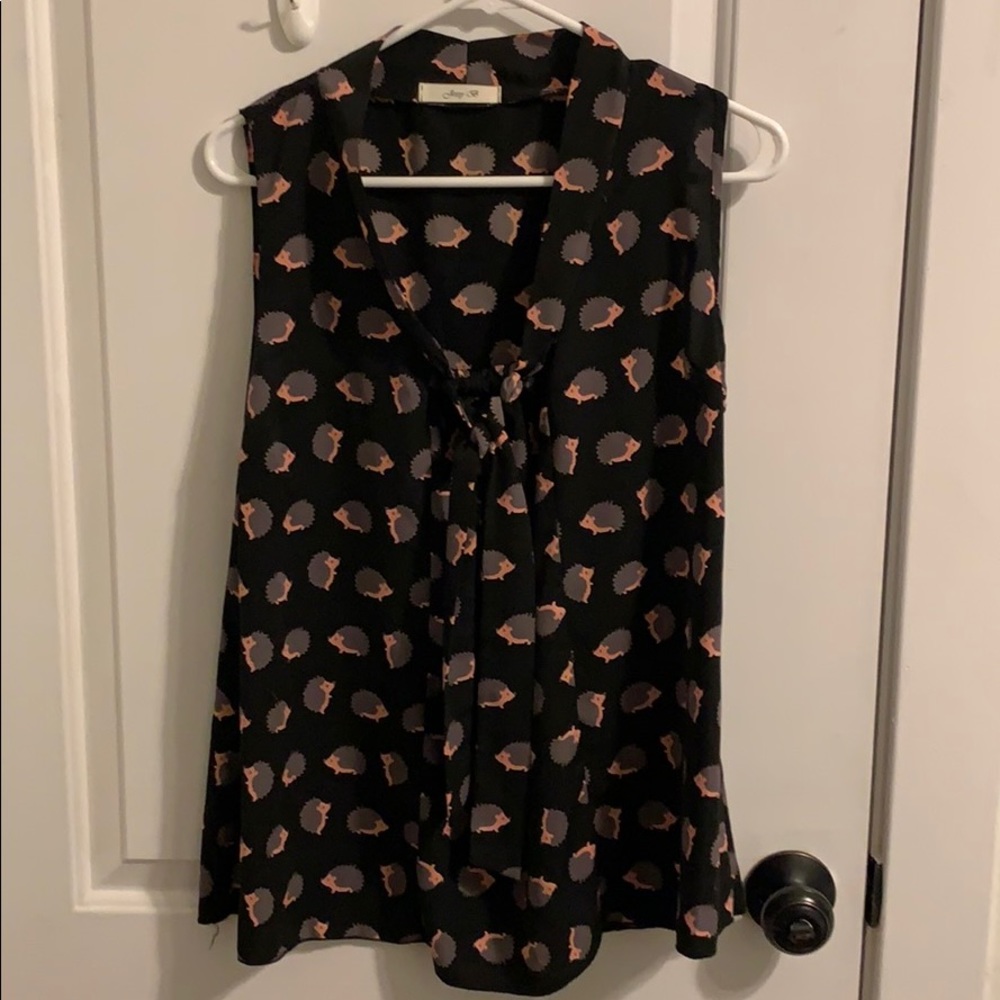 Hedgehog tank blouse